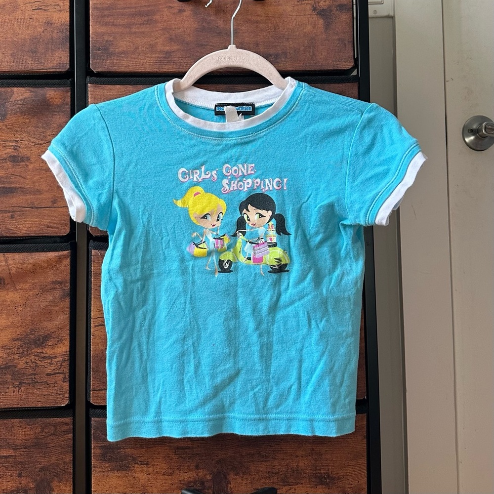 Vintage ringer tee crop top